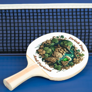 Raquete De Ping Pong Noite Encantada de Brinde Ale A Leprechauns