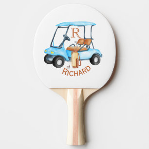 Raquete De Ping Pong Nome do Monograma do Golf Game