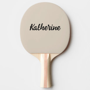 Raquete De Ping Pong Nome do Monograma Personalizado Linhagem Natural