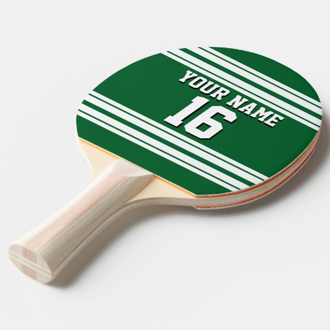 Raquete De Ping Pong Nome do Número Personalizado da Jersey do Forest G (Frente inclinada)