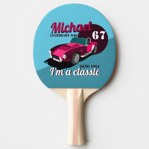 Raquete De Ping Pong Nome do pai lendário clássico de legendário de car