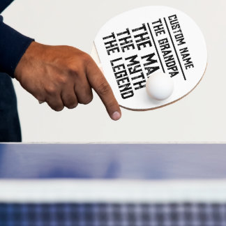 Raquete De Ping Pong Nome Personalizado Avô O Homem O Mito A Legenda