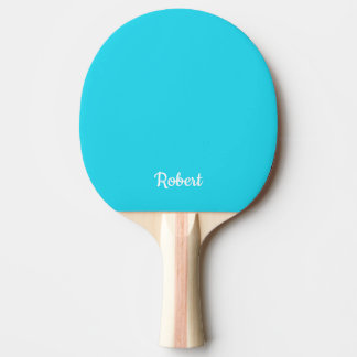 Raquete De Ping Pong Nome personalizado azuis bebés
