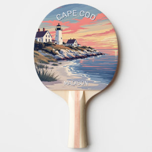 Raquete De Ping Pong Nome personalizado Cape Cod Massachusetts
