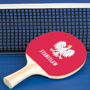 Raquete De Ping Pong Nome Personalizado da Águia Vermelha Polonesa Polô