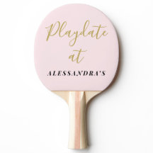 Nome Personalizado Divertido Pastel Rosa Dourado M