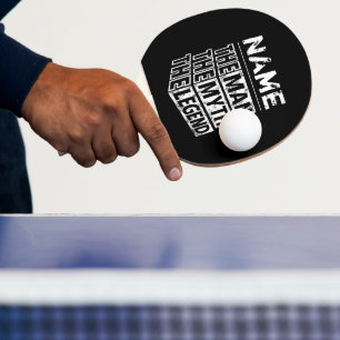 Raquete De Ping Pong Nome Personalizado O Homem O Mito A Legenda