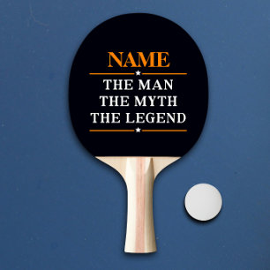 Raquete De Ping Pong Nome Personalizado O Homem O Mito A Legenda