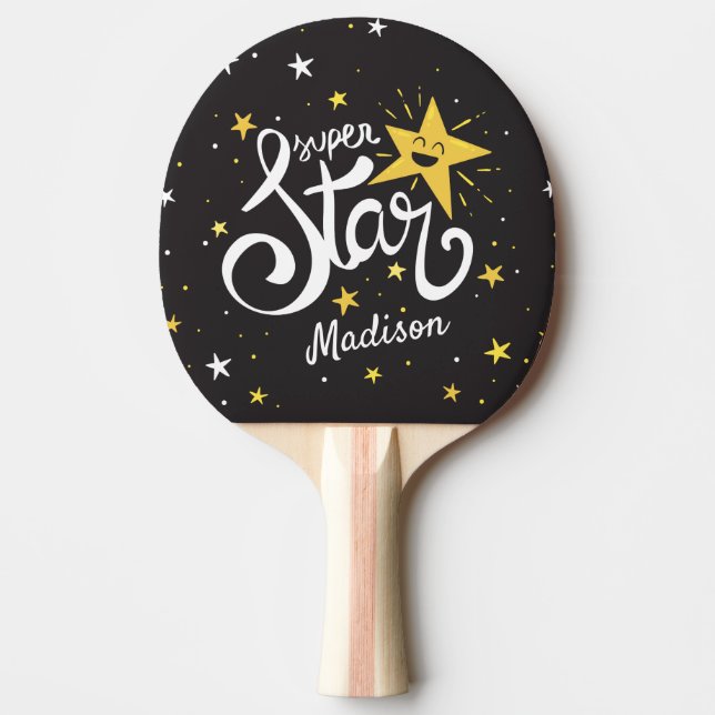 Raquete De Ping Pong Nome personalizado Superstar (Frente)