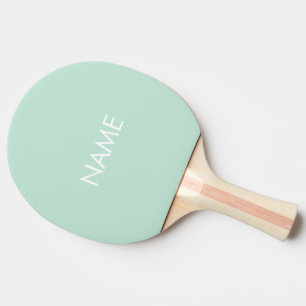Raquete De Ping Pong Nome personalizado texto monograma marceno verde-m
