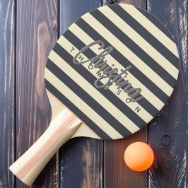 Raquete De Ping Pong Nome Pintado Cinza Mediterrâneo Polo de Meados do 