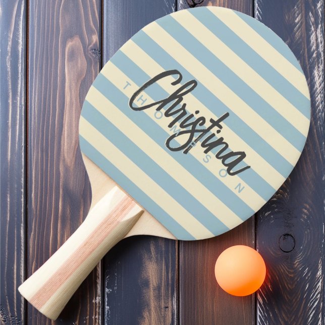 Raquete De Ping Pong Nome Pintado do Céu Leve Polo do Século médio (Criador carregado)