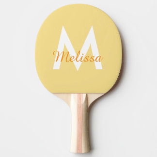 Raquete De Ping Pong nome simples e mocinho monograma moderno