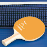 Raquete De Ping Pong Nomes da família Orange Green Summer, Colorida, Ne<br><div class="desc">Divertido Pinos Personalizados do Ping de Verão com cores escuras - laranja e verde (mas você pode mudar as cores na ferramenta design,  se quiser) personalizados com seus nomes de escolha. Faz um presente excelente para o lar!</div>