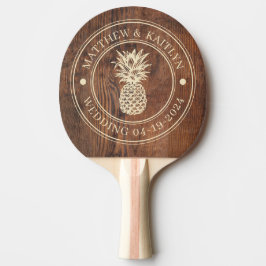 Raquete De Ping Pong Nomes de Casamento de Abacaxi de Madeira de Noz Pr