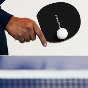 Raquete De Ping Pong Nomes de Design simples e Impressão simples de lad