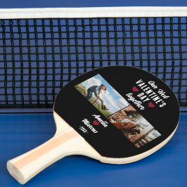 Raquete De Ping Pong Nosso primeiro Dia de os namorados Junto 2 Fotogra