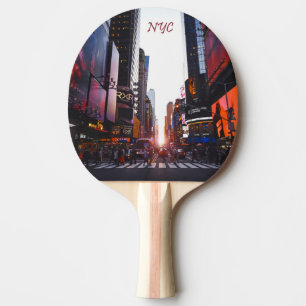 Raquete De Ping Pong Nova Iorque do Quadrado NYC Times