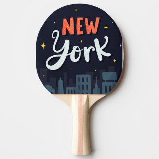 Raquete De Ping Pong Novo Design Inspirado na Silhueta Urbana