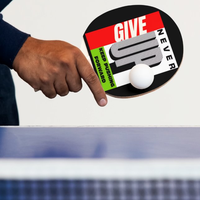 Raquete de Ping Pong nunca desista de avançar  (Insitu)