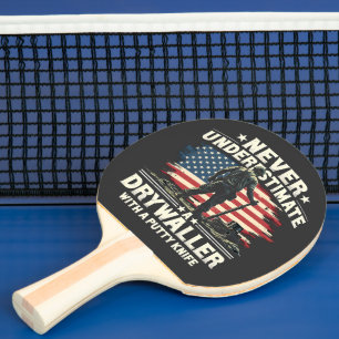 Raquete De Ping Pong Nunca Subestime Um Secador Com Uma Faca Putta