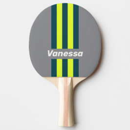 Raquete De Ping Pong Nuvem Retro Tormenta Faixas de Pinheiro do Bosque 