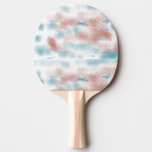 Raquete De Ping Pong Nuvens de Tonalidade Terrestre (Frente)