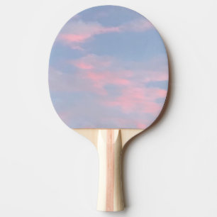 Raquete De Ping Pong Nuvens rosa personalizáveis