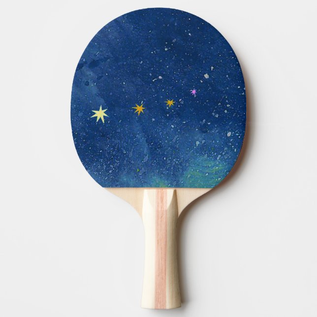 Raquete De Ping Pong O céu estrelado (Frente)