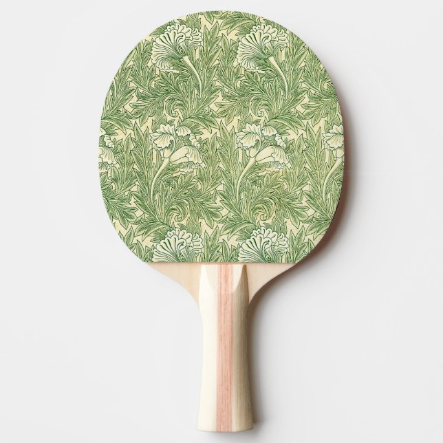 Raquete De Ping Pong O famoso padrão Tulip de William Morris (Frente)