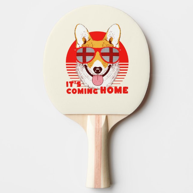 Raquete De Ping Pong O futuro do Corgi (Frente)