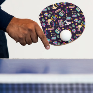 Raquete De Ping Pong O Hip Hop Vibes dos anos 90 fez-me um padrão