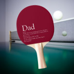 Raquete De Ping Pong O melhor Pai do mundo, o livro sobre definição de<br><div class="desc">Personalize a definição de seu pai, pai ou pai especial para criar um presente exclusivo para Dia de os pais, aniversários, Natal ou qualquer dia que você queira mostrar o quanto ele significa para você. Uma maneira perfeita de mostrar a ele o quão incrível ele é todos os dias. Projetado...</div>