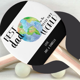 Raquete De Ping Pong O melhor Pai no Ping Personalizado do Mundo Inteir