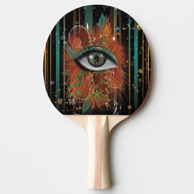Raquete De Ping Pong O Olho de Nikole (Frente)