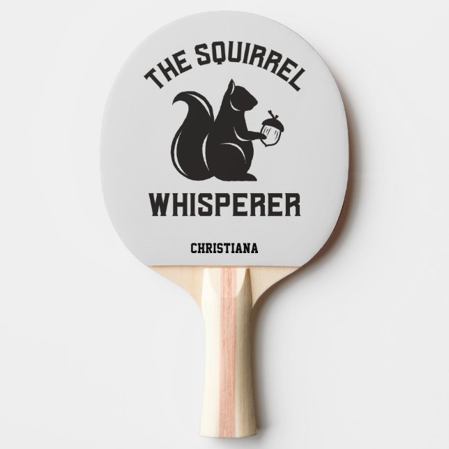 Raquete De Ping Pong O Sussuro de Esquilo | Squirrel Lover (Frente)