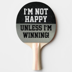 Raquete De Ping Pong O vencimento nao feliz engraçado competitivo Smac