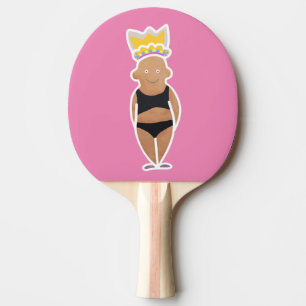 Raquete De Ping Pong O verão é para rainhas e diversão