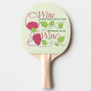 Raquete De Ping Pong O vinho melhora com idade