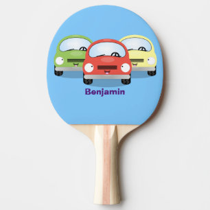 Raquete De Ping Pong Óculos de desenho animado de kawaii, bonitos