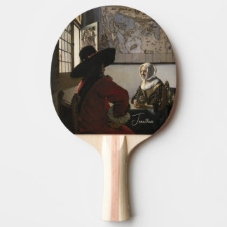 Raquete De Ping Pong Oficial Personalizado e Garota Rindo