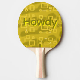 Raquete De Ping Pong Olá Geométrico