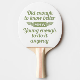 Raquete De Ping Pong "Old & Young" - pá de pingue-pongue personalizado