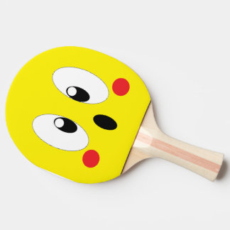 RAQUETE DE PING PONG OLHOS DE DESENHO ANIMADO