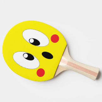 RAQUETE DE PING PONG OLHOS DE DESENHO ANIMADO