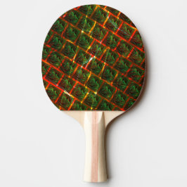 Raquete De Ping Pong "Olhos verdes enquadrados", arranhões ou grelha ve
