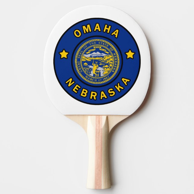 Raquete De Ping Pong Omaha Nebraska (Frente)