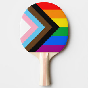 Raquete De Ping Pong Orgulho de progresso LGBTQ+