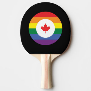 Raquete De Ping Pong Orgulho gay do Canadá