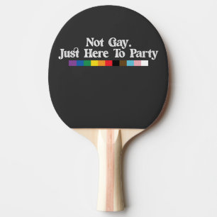 Raquete De Ping Pong Orgulho LGBT Não Gay Apenas Aqui Para Apoiar a Fes